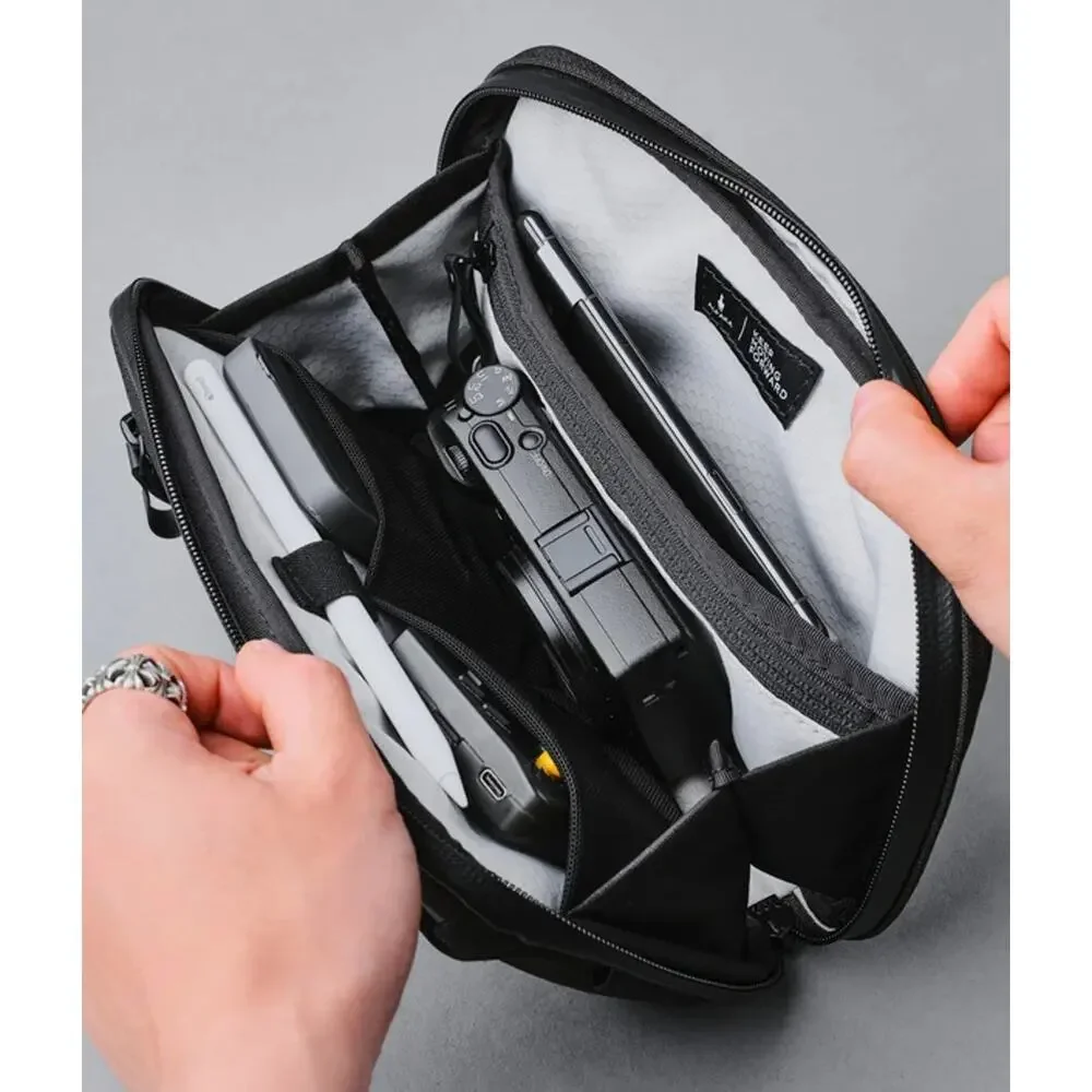 NWT Alpaka Elements Mini Tech Travel Case Sling Bag Black | Axoflux 600D